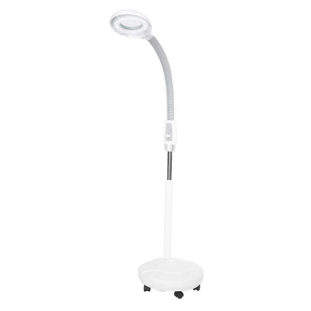 Lámpara de pie LED, luz estética LED, lupa 8X con luz, lupa iluminada para  lectura : Salud y Hogar 