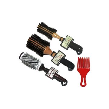 Imagen de Kit De Brushing Y Peinado GAMA 4 Artículos SET Cepillo Peine