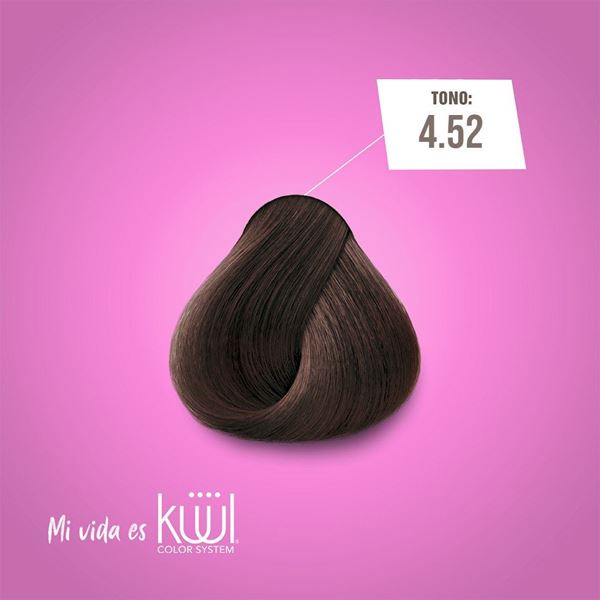 Imagen de Tinta Kuul  N°4.52 Con Aceite De Coco + Oxidante Activador