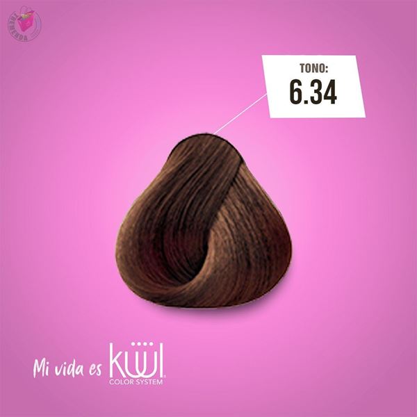 Imagen de Tinta Kuul N°6.34 Con Aceite De Coco + Oxidante Activador