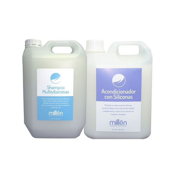 Imagen de Pack Shampoo Vitamina 2,5 Litros + Acondicionador 2,5 Litros