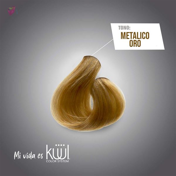 Imagen de Tinta Kuul Oro Metalico Con Aceite De Coco 90ml + Oxidante