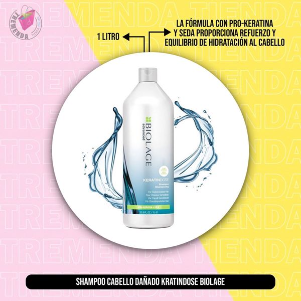 Imagen de Shampoo Matrix Keratindose Biolage Cabellos Dañados 1 Litro