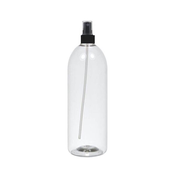 Imagen de Botella Plastica Con Spray Negro Perfumador 1 Litro
