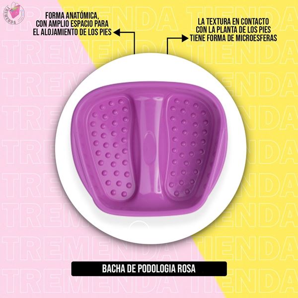 Imagen de Bacha De Podologia Plastica Dompel Rosa Para Pies