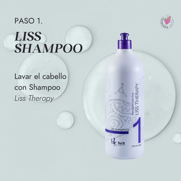 Imagen de Shampoo Para Alisado Progresivo Kakawa Liss Therapy 1L