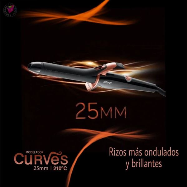 Imagen de Rizadora Buclera Profesional Taiff Curves 25mm 210°C 220V