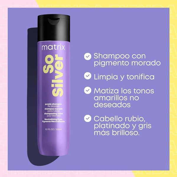 Imagen de Shampoo Matrix So Silver Matizador Neutralizante Rubio 300ml