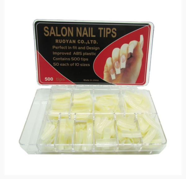 Imagen de Tips Naturales Para Uñas Esculpidas + Caja Organizadora X500