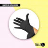 Imagen de Guantes De Nitrilo Descartables Negro Talle L x 50 Pares