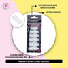 Imagen de Uñas Postizas Cuadradas Medianas Color Natural Dompel X24 U