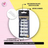 Imagen de Uñas Postizas Cuadradas Modernas Color Natural Dompel X24 U