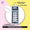 Imagen de Uñas Postizas Cuadradas Grandes Color Natural Dompel X24 U