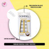 Imagen de Uñas Postizas Cuadradas Modernas Color Natural Dompel X48 U