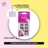 Imagen de Uñas Postizas Cuadradas Mediana Color Nude Moca Dompel X24 U