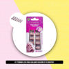 Imagen de Uñas Postizas Cuadradas Mediana Color Nude Moca Dompel X24 U