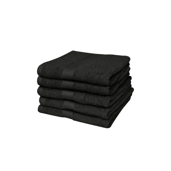 Imagen de Toalla De Algodón  Negra Para Peluquería 45cm X 70cm