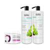 Imagen de Shampoo Sin Sal Riviera Menta Y Limón Para Cabellos Grasos 1L + Acondicionador 1L + Keratina 350gr