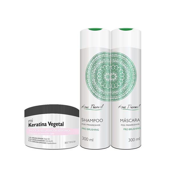Imagen de Shampoo 300ml + Acond. Pro Brushing + Keratina Vegetal