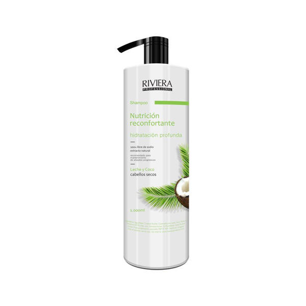 Imagen de Shampoo Cabello Seco Proteína Leche Y Coco Riviera 1L