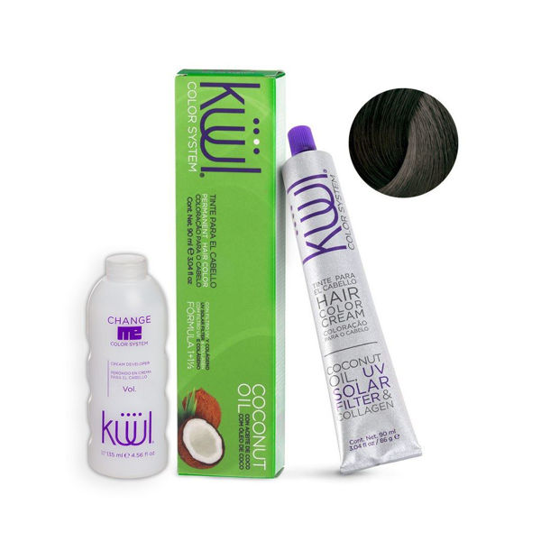 Imagen de Tinta Kuul Tono N°4 Con Aceite De Coco + Oxidante Activador