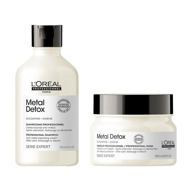 Imagen de Pack Shampoo Loreal Metal Detox 300ml + Mascara Anti-Metal 250ml