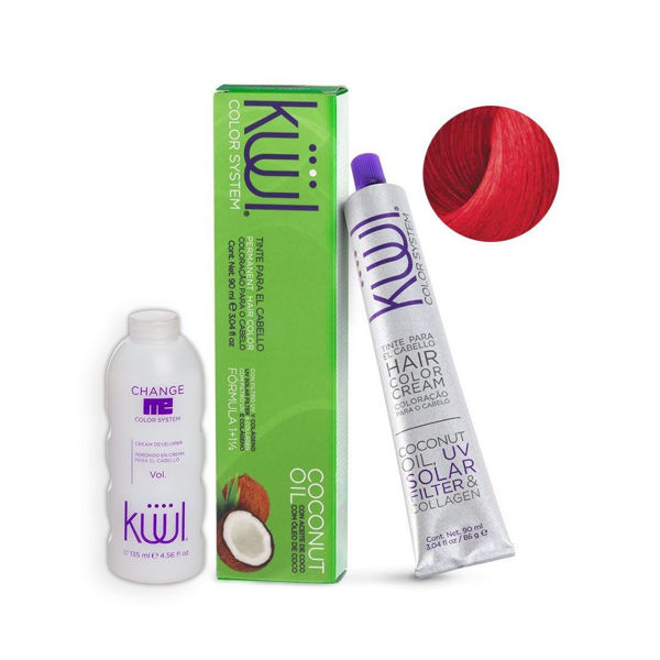Imagen de Tinta Kuul Cromo Corrector Rojo C/Aceite De Coco + Oxidante