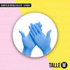 Imagen de Guantes De Nitrilo Descartables Celeste Talle M x 10 Pares