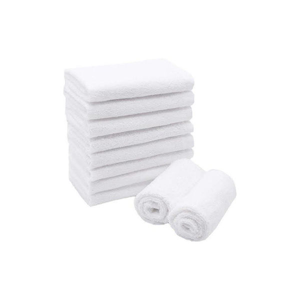Imagen de Toalla Para Peluquería 45cm X 70cm Algodón Blanca Beauty
