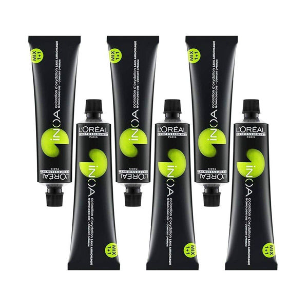 Imagen de Pack 6 Tintas Loreal Inoa 60ml Sin Amoniaco Tonos A Elección