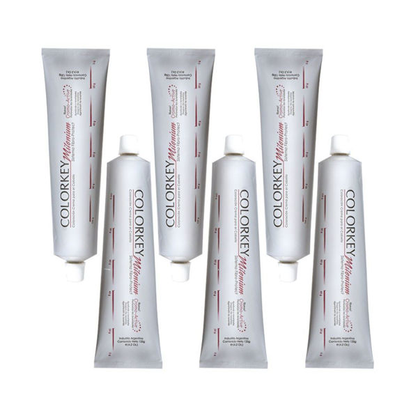 Imagen de Pack 6 Tintas Silkey ColorKey Milenium 120gr Tonos A Elección