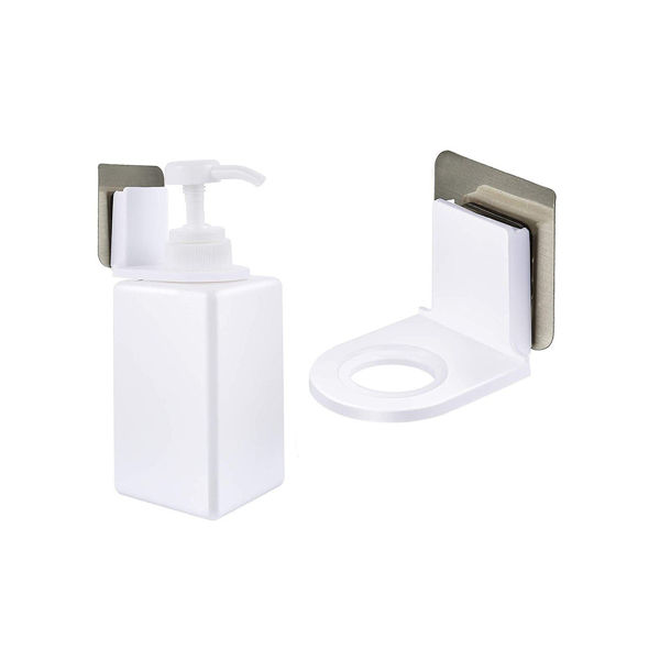 Imagen de Soporte Adhesivo Para Jabón Liquido Para Pared Baño X 2U