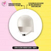 Imagen de Gorra Romana De Silicona Para Mechas Reflejos Dompel Blanca