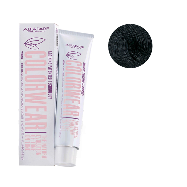 Imagen de Tinta Alfaparf Color Wear Nº 1 Coloracion Permanente 60ml