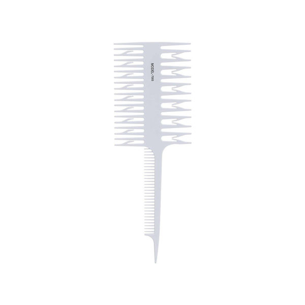 Imagen de Peine Para Mechas Claritos Plastico Blanco Para Peluqueria