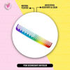 Imagen de Peine Desenredante Plastico Multicolor 24cm Peluqueria