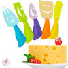 Imagen de Set De 5 Cuchillos Para Queso 13cm Varias Formas Y Colores