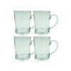 Imagen de Pack x4 Jarra Vaso De Vidrio Cerveza Con Asa De Vidrio 450ml