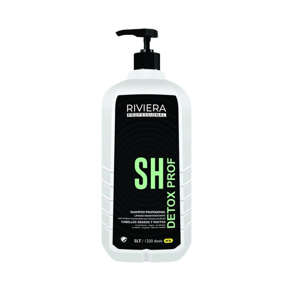 Imagen de Shampoo Sin Sal Detox Riviera Profesional Sin Sal Grasos 5 Litros