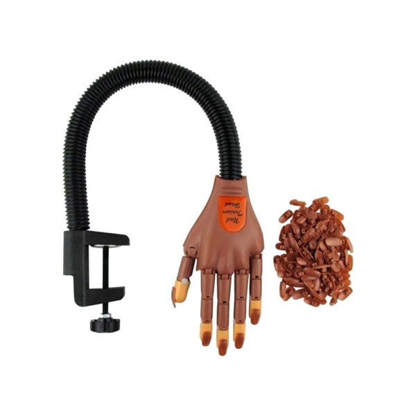 Imagen de Mano Articulada De Practica De Manicuria Con Pinza + Uñas