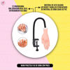 Imagen de Mano Fija De Goma De Practica Para Manicuria Con Pinza