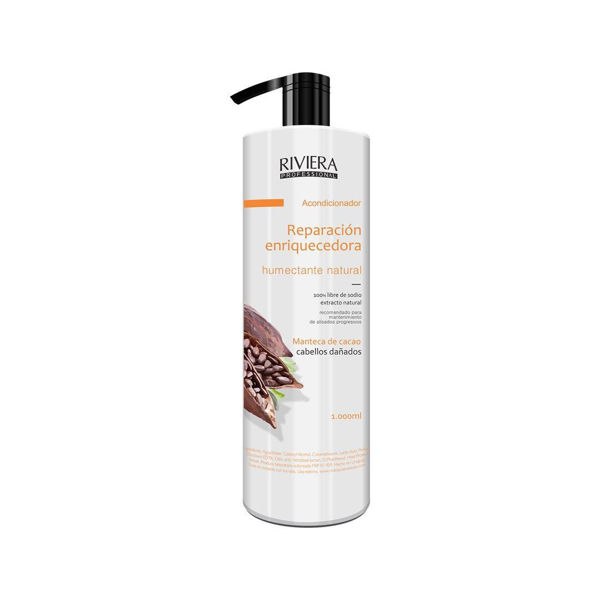 Imagen de Acondicionador Cabello Dañado Chocolate Riviera 1L