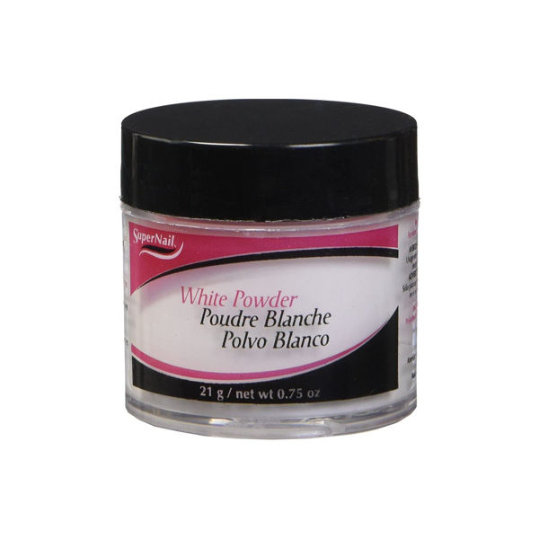 Imagen de Polvo Acrilico SuperNail White Blanco Prof 21gr Manicura