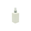 Imagen de Frasco Cuadrado Soft Plastico Válvula Spray Plata 200ml