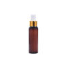 Imagen de Frasco Plastico Bala Ambar Con Pico Spray Dorado 120ml