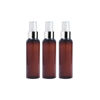 Imagen de Pack 3 Frascos Plasticos Ambar Bala Pico Spray Plata 120ml