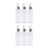 Imagen de Pack 6 Frascos Plasticos Bala Con Pico Spray Plata 120ml