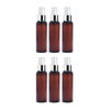 Imagen de Pack 6 Frascos Plasticos Ambar Bala Pico Spray Plata 120ml