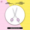 Imagen de Tijera De Pulir Ambidiestro Dompel Ojo Fucsia 5,5" Pulgadas