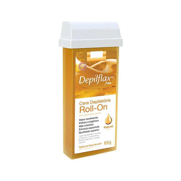 Imagen de Cera Depilatoria Depilflax Roll On Natural Todas Las Pieles